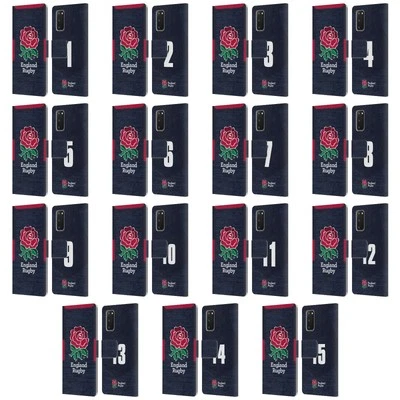 ENGLAND RUGBY UNION 2020/21 PLAYERS AWAY KIT LEATHER BOOK CASE FOR SAMSUNG 1 - Image 1 of 4