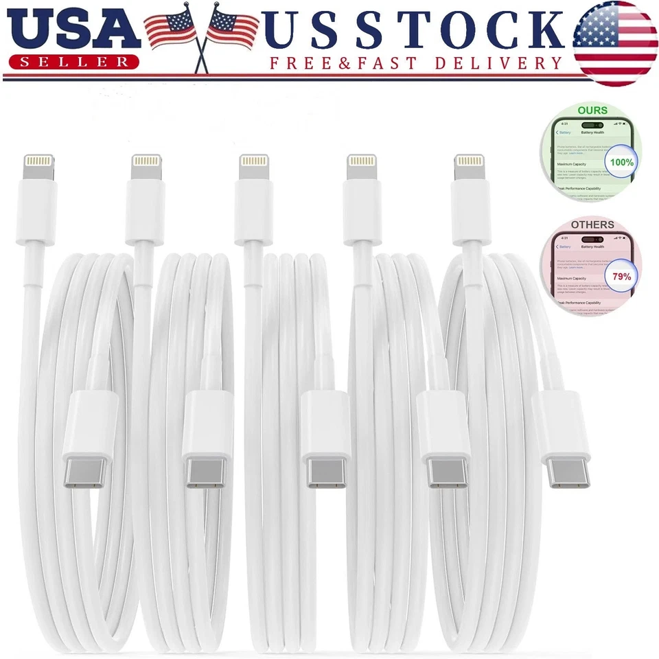Wholesale 20W PD Fast Charger Cable For iPhone 14/13/12/11 /ProMax Charging Cord - Image 1 of 4