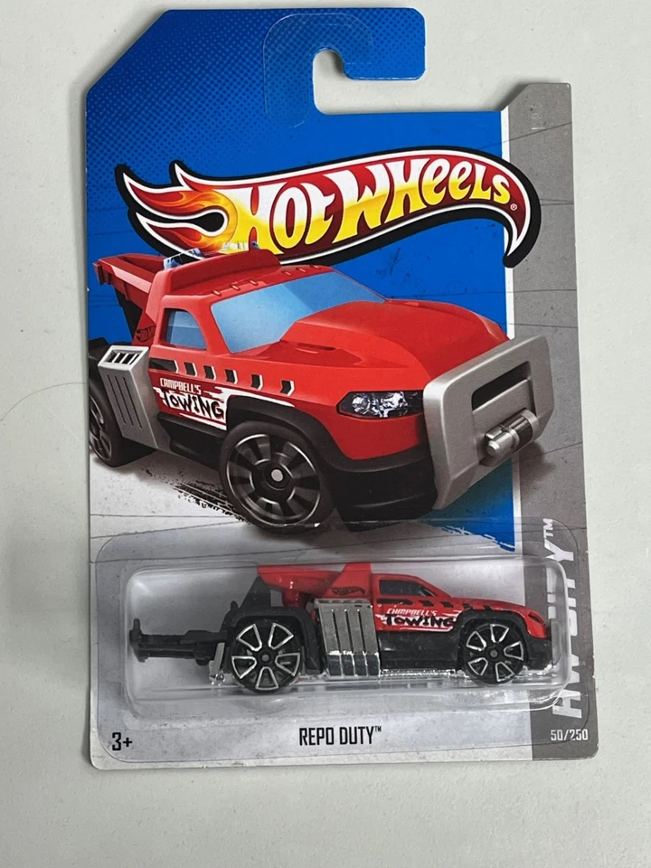 Hot Wheels HW City Works #50/250 REPO DUTY rojo y negro A123 Foto 1 de 2