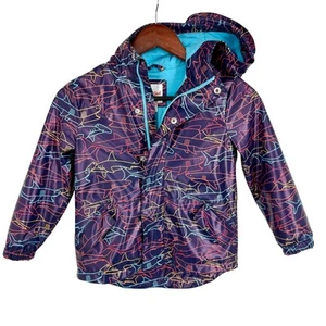 Cat & Jack WATERPROOF Rain Jacket - Kids Boys Girls Sz XS 4/5 - Picture 1 of 7