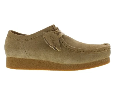 Zapatos Clarks Wallabee EVO Gamuza GS Niños Talla 10.5, Color: Arena Oscura Foto 1 de 4