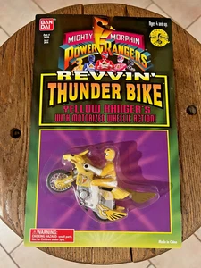 Mighty Morphin Power Rangers Revvin' Thunder Bike Yellow Ranger - Picture 1 of 6