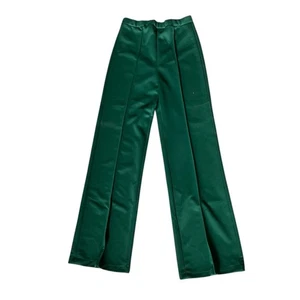 Pantalones de pierna recta verde esmeralda vintage M 31x31 acabado satinado - Imagen 1 de 8