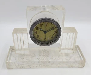 1 GChz Vintage UdSSR Soviet Desk Clock In Original Stand 4-1945 - Bild 1 von 13
