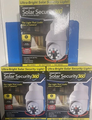Handy Brite Solar Security 360 Degree Motion Activated Spotlight HBSL360-PKG-02 - Image 1 of 4