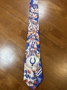 Vintage Indianapolis Colts NFL Krawatte Krawatte Ralph Martin blau 90er - Bild 1 von 15