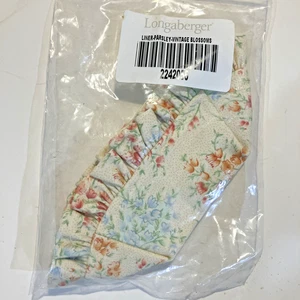 Longaberger Stoffeinlage für BETERSIE Buchkorb - VINTAGE BLÜTEN - Neu - Bild 1 von 3