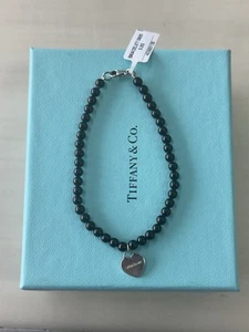 Tiffany & Co Onyx Bracelet Sterling Silver - Picture 1 of 5