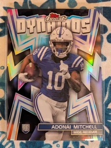 Adonai Mitchell RC 2024 Topps Finest Dynamos Xfractor Colts Rookie - Picture 1 of 2