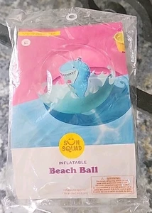 Sun Squad 17.5" Inflatable Pool SHARK Beach Ball ~ NIP - Picture 1 of 3