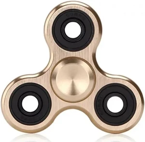 Fidget Spinner in metallo resistente bronzato, gadget che gira PER SEMPRE!! - Foto 1 di 4