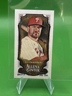 2024 Topps Allen & Ginter - Short Print Kyle Schwarber #306 Mini - Image 1 of 2
