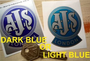 AJS LONDON mudguard style classic motorcycle STICKER - Picture 1 of 1
