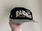 Vintage Apex One Snapback Cap Authentic Nfl Cap Hat Oakland Raiders Spell Out