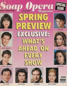 Soap Opera Magazine Apr 5, 1994 JON LINDSTROM-CRYSTAL CHAPPELL-ERIN TORPEY-OLTL - Picture 1 of 1