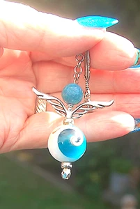 Shiva Auge Kristall Schutzengel Pendel verpackt an Kette Reiki Schutz - Bild 1 von 2