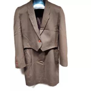 Jacques Vert Pure Wool Cropped Blazer & Skirt Suit 2-Piece Sz 8 Made in England - Picture 1 of 12