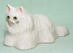 Klima Miniature Porcelain Animal Figure White Persian Cat Lying K221 - Picture 1 of 1