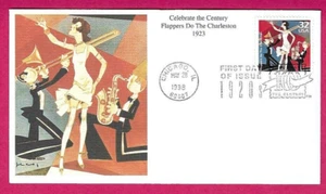 Mystic FDC 1998 EE. UU. - 1920 Celebrate The Century FLAPPERS y Charleston - Shs - Imagen 1 de 2
