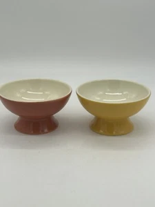 FORLIFE Ceramic Glazed Footed Ice Cream/Fruit Bowls (Set of 2) - Picture 1 of 9
