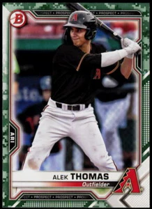 2021 Bowman #BP-31 Alek Thomas Prospects Camo Arizona Diamondbacks - Bild 1 von 2