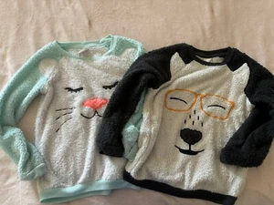 Lot W/ 2 Cat & Jack Girl And Boy Sweatshirts Size S(6/8) And M (7/8) - Picture 1 of 8