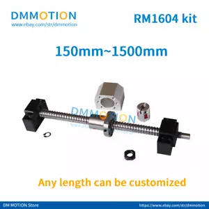 RM1604 SFU1605 200 300 400 450mm 500 550 600 750 800mm 1200mm cualquier longitud BK12 BF - Imagen 1 de 6