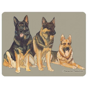 German Shepherd Cutting Board Tempered Glass 8" x 11" - Picture 1 of 1