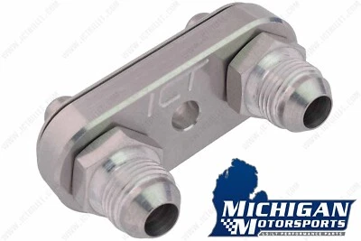 6L80E 6L90E 8L90E Transmission -8AN Cooler Line Adapter Plate and Fittings 6L80 - Image 1 of 4