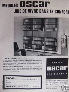 WERBUNG OSCAR MÖBEL NACH ELEMENTEN LEBENSFREUDE IM KOMFORT 1962 - Bild 1 von 1