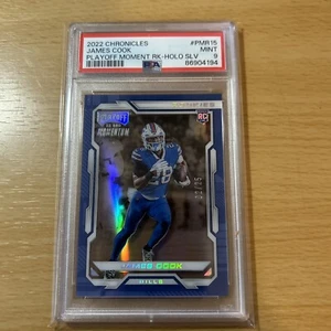 2022 Chronicles Playoff Momentum Rookies Holo Silver 02/25 James Cook RC PSA 9 - Picture 1 of 3