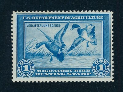 drbobstamps US Scott #RW1 Mint No Gum Duck Stamp Cat $175 - Image 1 of 2