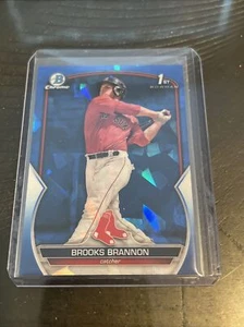 2023 Bowman Chrome Sapphire BROOKS BRANNON 1st Boston Red Sox BCP-245  - Picture 1 of 2
