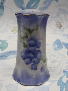Antique Hat pin Holder Tall Beautiful Blueberry Clusters Gold Gilt Blueberries - Picture 1 of 6