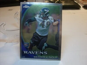 2010 Topps Chrome #C165 - Sergio Kindle RC - Baltimore Ravens 10-500 - Picture 1 of 2