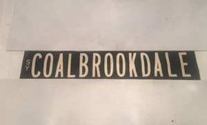 Shrewsbury Vintage Linen Destination Bus Blind 35" (2) Coalbrookdale - Picture 1 of 1