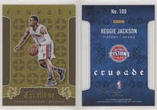 2015-16 Panini Excalibur Crusade Gold /10 Reggie Jackson #100