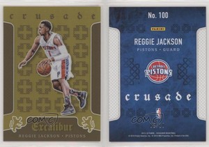 2015-16 Panini Excalibur Crusade Gold /10 Reggie Jackson #100