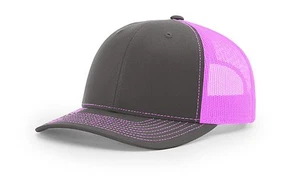 Richardson 112 Adjustable Snackback Trucker Hat OSFM Blank Mesh Back, 135 Colors - Picture 1 of 154