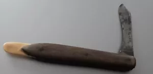 SUPERBE ANCIEN COUTEAU GREFFOIR OUTIL ANCIEN ART POPULAIRE - Foto 1 di 14