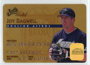 1995 Studio GOLD Baseball - #2 - Jeff Bagwell - Houston Astros