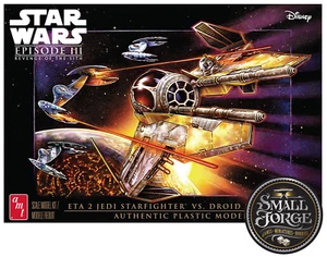 AMT1436 Star Wars: Revenge of the Sith. Jedi Starfighter vs Droid Starfight 1:48 - Picture 1 of 4
