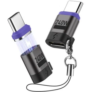 240W Charging Adapter Magnetic Suction Type C TO USB Charging Converter New F6 - Picture 1 of 17