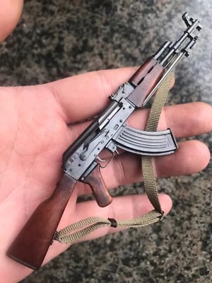 Игрушечный пистолет ручной работы тип винтовки масштаб 1/6 модель из цельного дерева металла в сборе для подарка - Изображение 1 из 4