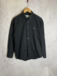 Saint Laurent Jeans YSL Vintage Herren Schwarz Langarm Hemd Gr. M - Bild 1 von 9