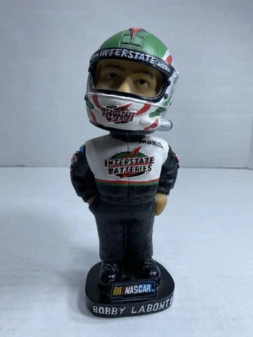 Bobby Labonte #18 Hand Painted Bobble Dobbles Head Figure Interstate Batteries Cover