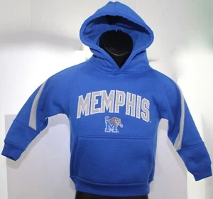 Memphis Tigers NCAA College Sports Youth Hooded Sweatshirt Blue Hoodie Size 4/5 - Picture 1 of 10