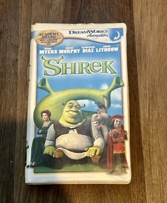 RARE Clamshell SHREK 2001 Special Edition VHS DreamWorks  83670 - Image 1 of 4