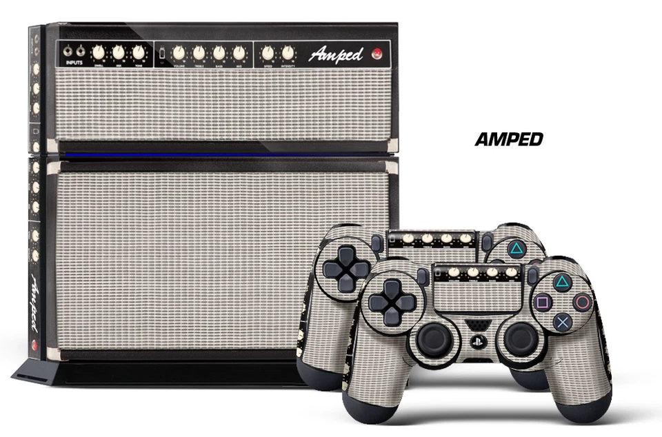 Designer Skin for PS4 Playstation 4 Console + Dualshock Controller Decals AMP - Image 1 of 1