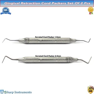 Dental Instruments Gingival Cord Packers Tissue Packing Cord Packer 1.5, 2.5MM - Picture 1 of 3